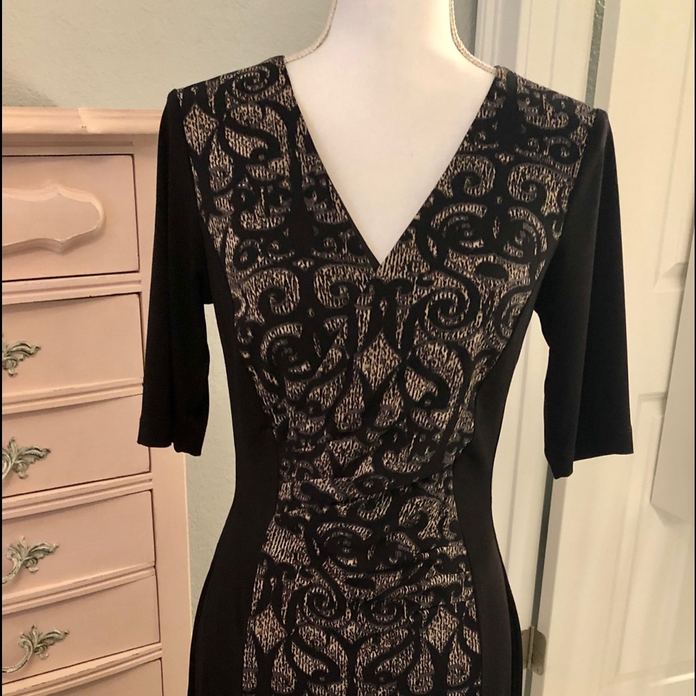 Beautiful Black and Tan dress